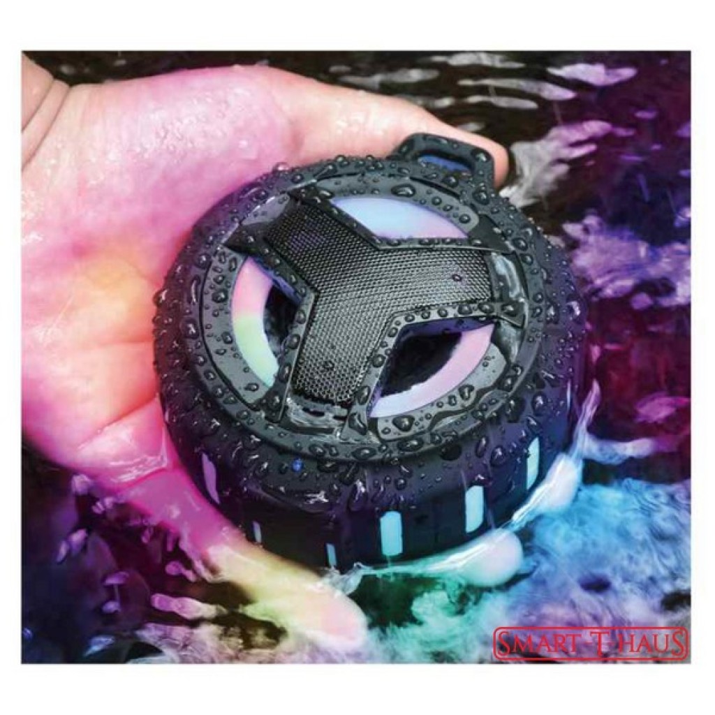 HAUT-PARLEUR RÉSISTANT À L´EAU AVEC LUMIÈRES SMART S-18P NOIR 10 5