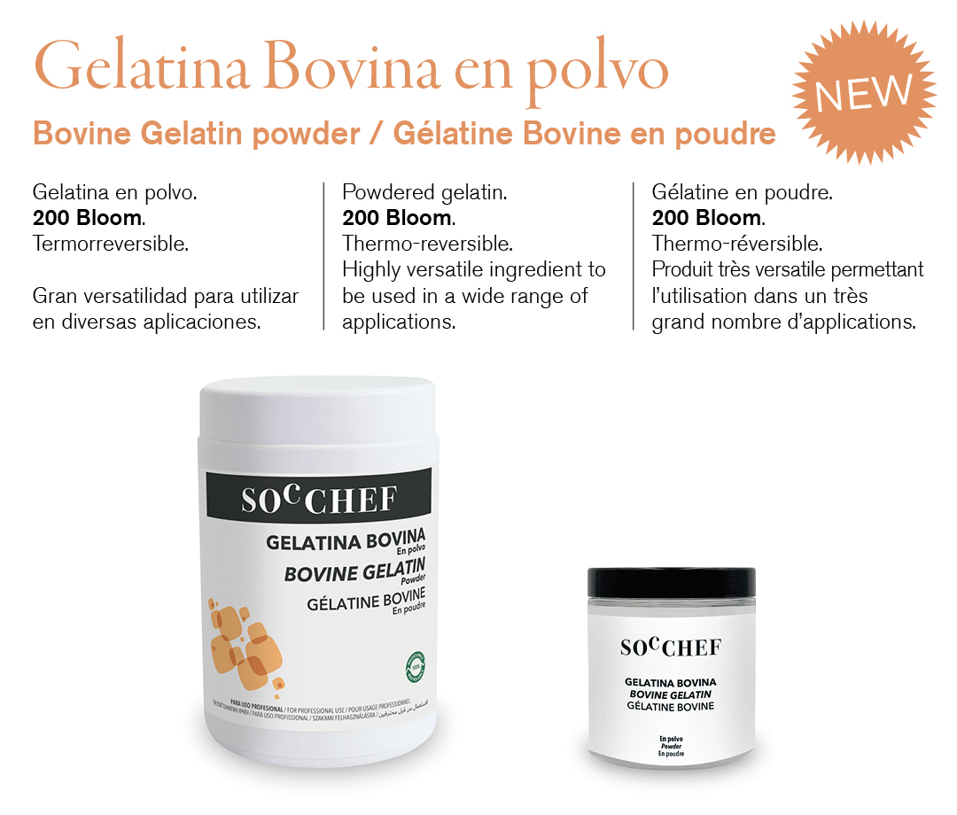 Gelatina bovina en polvo