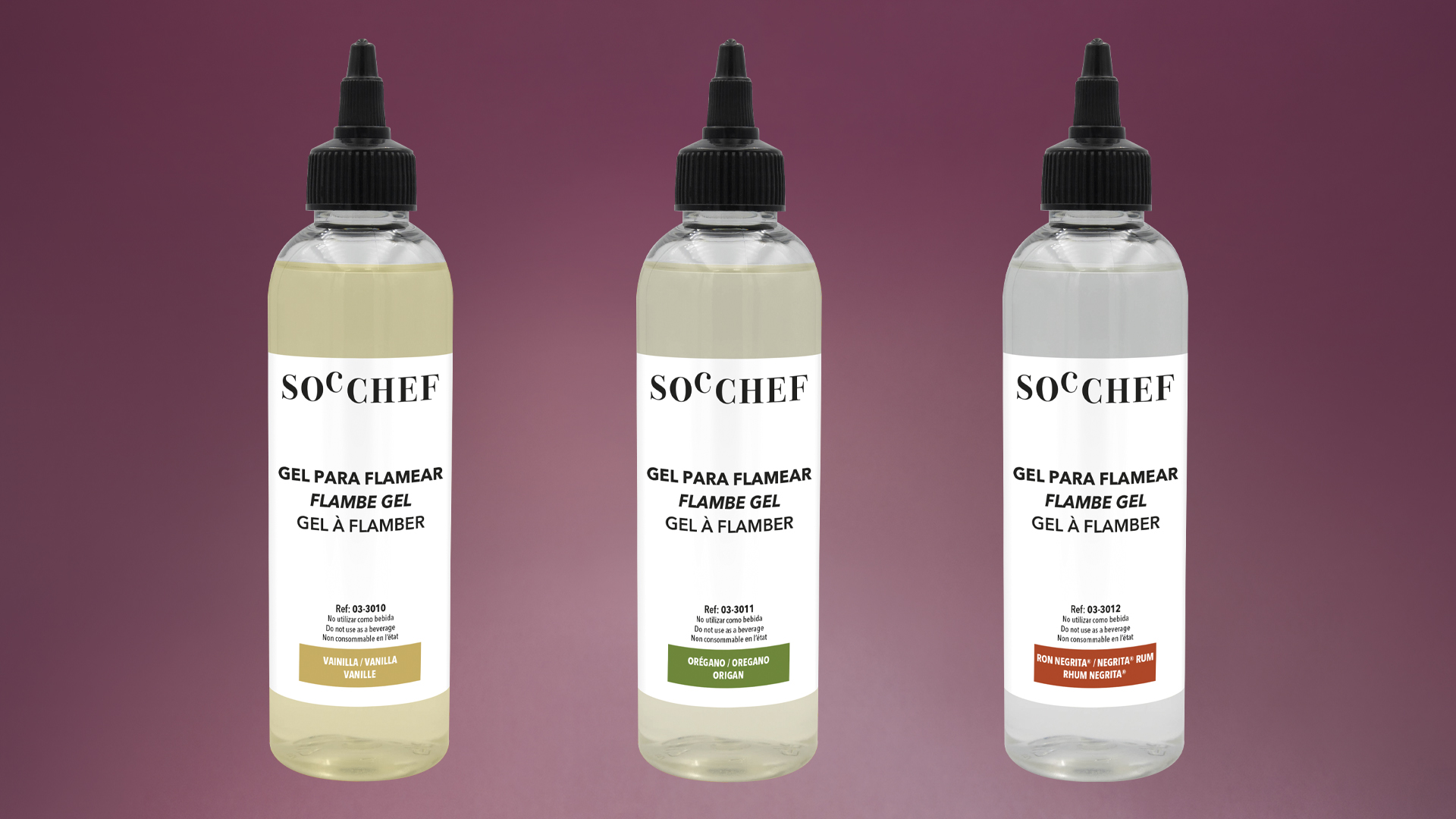 Geles para flambear en fr&iacute;o