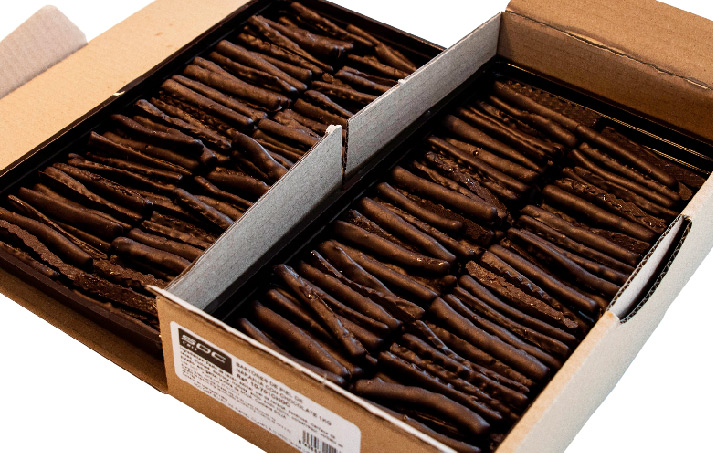 Naranja, Limón, Jengibre bañadas en chocolate negro