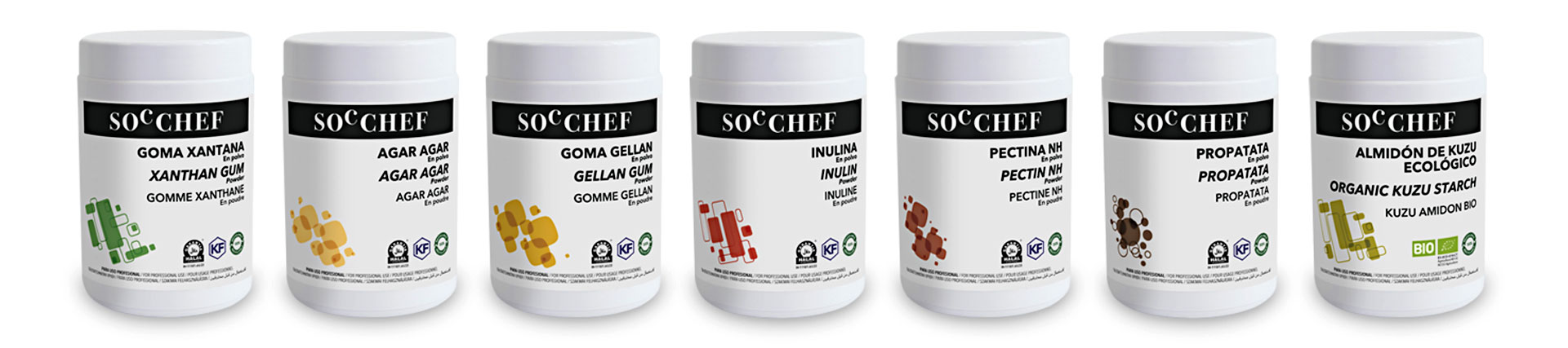 Envases SOC CHEF reciclables y reutilizables