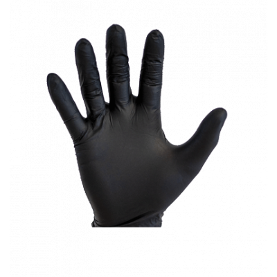 GUANTES NITRILO NEGRO TALLA M 100 UN