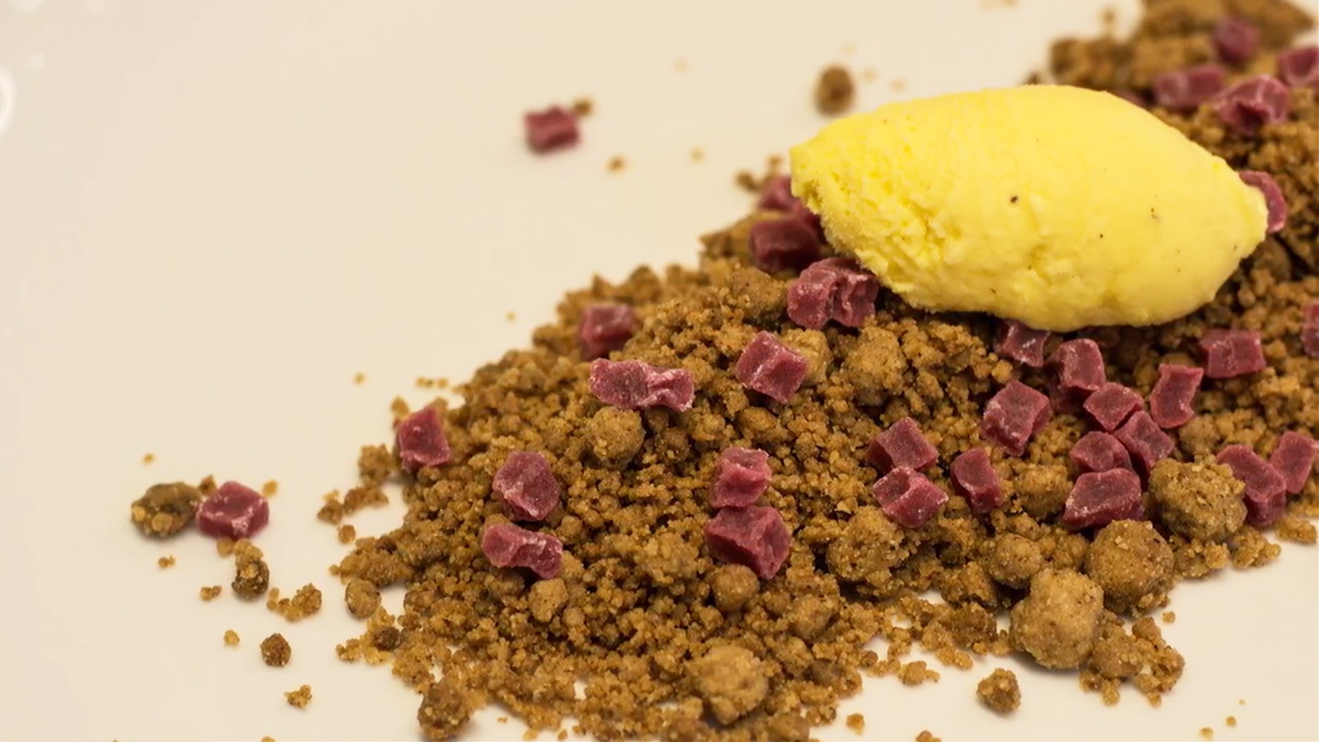 Crumble de avellana