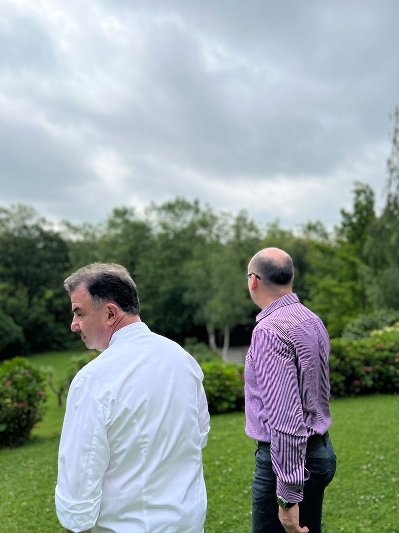 Martin Berasategui con Christophe Maudieu