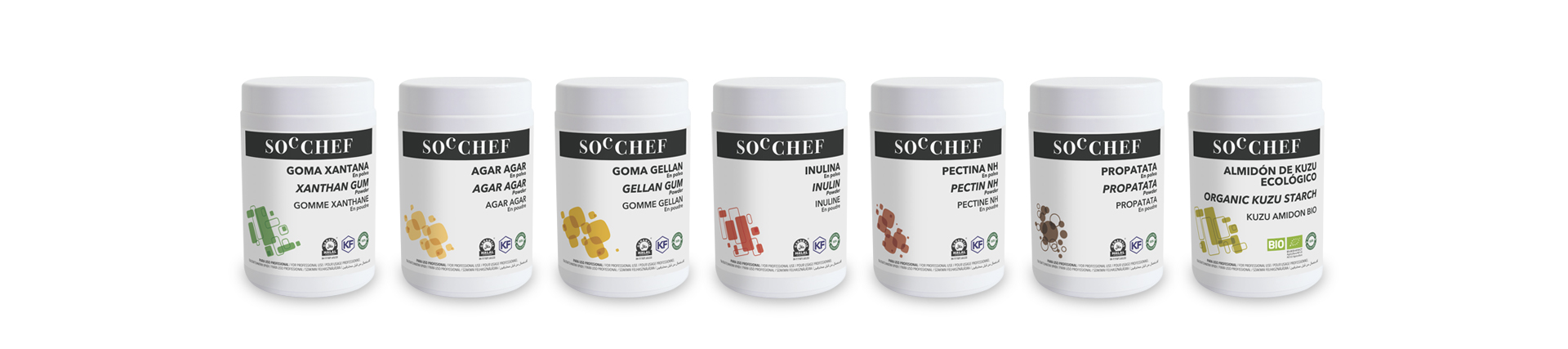 Envases SOC CHEF reciclables y reutilizables