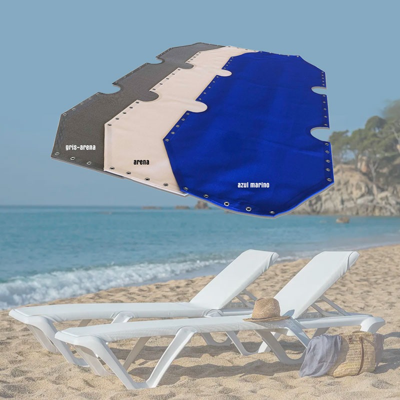 "Renueva tus Tumbonas de Playa con Recambios Modelo Eva: ¡Comodidad y Estilo en la Arena!"