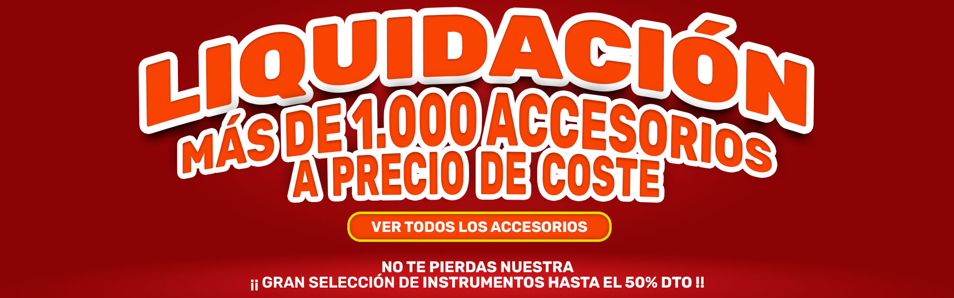 Liquidación de accesorios a precio de coste