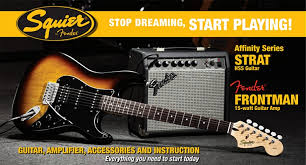 GUITARRA PACK ELECTRICA SQUIER STRATO MOD. 15G Sunburst