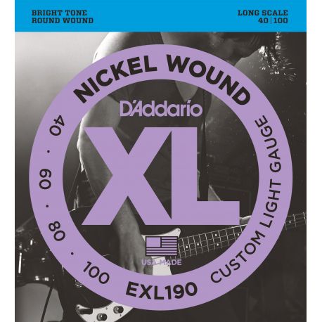 CUERDA BAJO - D´ADDARIO EXL190 (040-100)