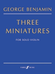 BENJAMIN G. - MINIATURES (3) VIOLIN SOLO