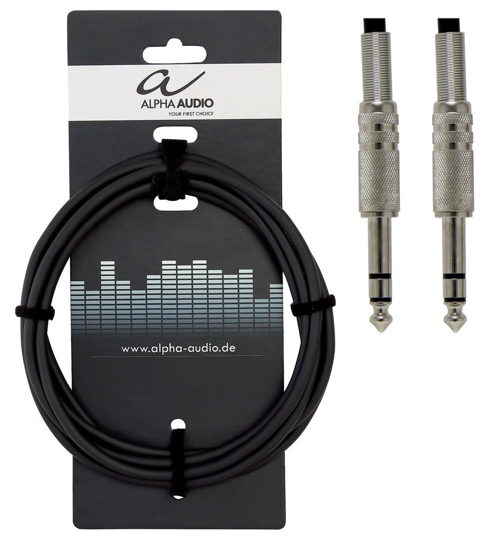 CABLE JACK-JACK   - ALPHA AUDIO 6M STEREO 6,3MM