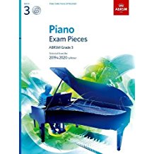 ABRSM - PIANO  EXAM PIECES 2019 & 2020 - GRADE 3  +CD