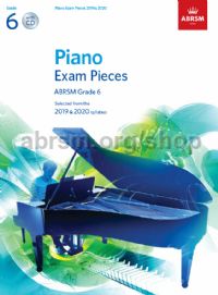 ABRSM - PIANO  EXAM PIECES 2019 & 2020 - GRADE 6  +CD