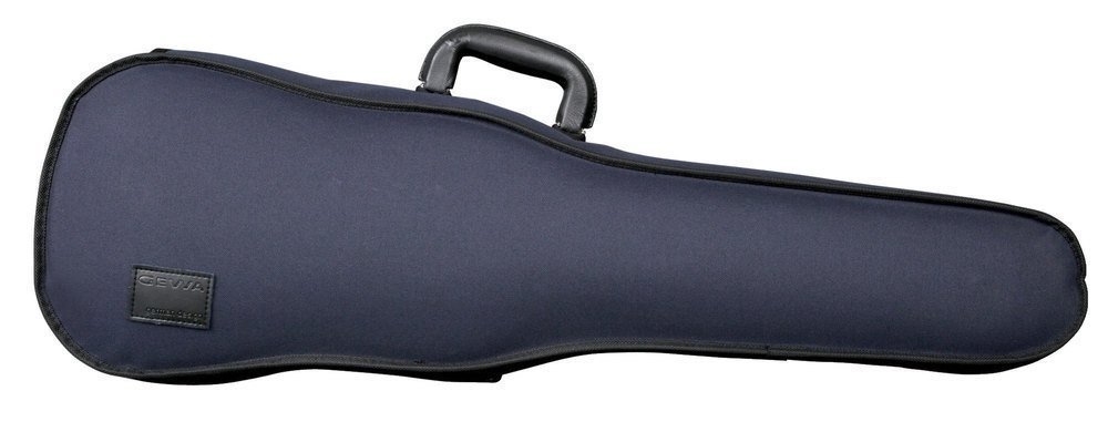 ESTUCHE VIOLIN.- GEWA 4/4(FORMA) EXTERIOR TEX AZUL-INTERIOR FELPA GRIS