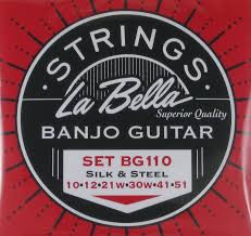 CUERDA BANJO - 6 CUERDAS LA BELLA BG110 (10 /12 /21W /30W /51)