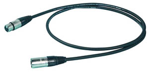 CABLE - PROEL MIC XLR-XLR 10M. STAGE 275LU10 BK