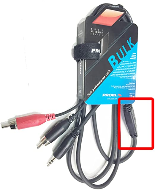 CABLE - PROEL IN.MINI J-ST.M/2RCA M 1,8M BULK540LU18