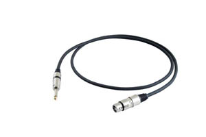 CABLE - PROEL MICRO  XLR H-J MONO 5M STAGE290LUS BK