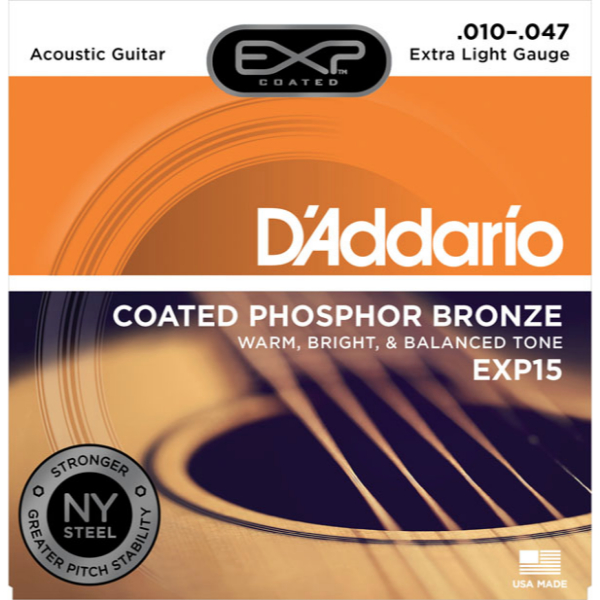 CUERDA GUITARRA ACUSTICA - D´ADDARIO EXP15 010-47 JGO