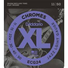 CUERDA GUITARRA ELECTRICA - D´ADDARIO ECG24 JAZZ LIGHT(CHROMO)(11/50)JGO