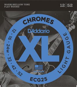CUERDA GUITARRA ELECTRICA - D´ADDARIO ECG-25 ( 012-052)