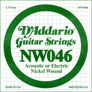 CUERDA GUITARRA ELETRICA - D'ADDARIO NW-046