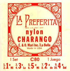CUERDA CHARANGO - LA BELLA C-80 JUEGO