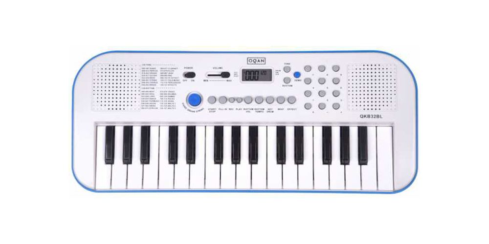 TECLADO DIGITAL - OQAN QKB32BL AZUL 32 TECLAS