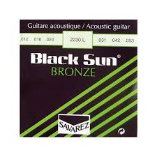 CUERDA GUITARRA ACUSTICA - SAVAREZ BLACK SUN BRONZE 12-53