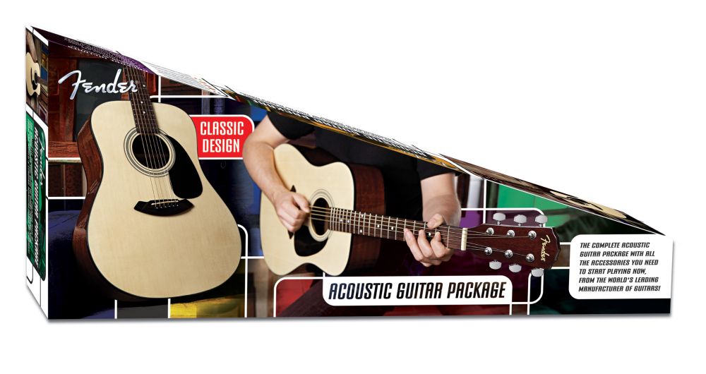 GUITARRA PACK ACÚSTICA+ACCESORIOS FENDER CD-60 SINGLE PK  SUNBURST EXPI