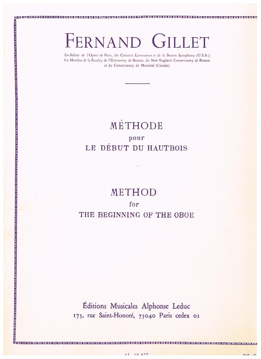 GILLET F. - METODO PARA PRINCIPIANTES -