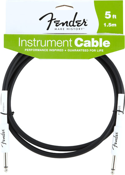 CABLE GUITARRA FENDER BLACK 10´(3m)