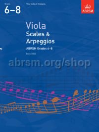 ABRSM - SCALES AND ARPEGGIOS VIOLA - Grade 6 - 8