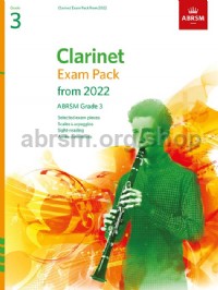 ABRSM - CLARINET EXAM GRADE 3  PACK   from 2022
