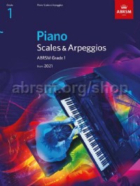 ABRSM - PIANO SCALES & ARPEGGIOS 2021-2022 GRADE 1