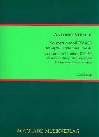 VIVALDI A. - CONCIERTO DOm RV480 FAGOT