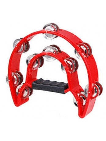 PANDERETA - MEDIA LUNA PLÁSTICO ROJA APTM9HM