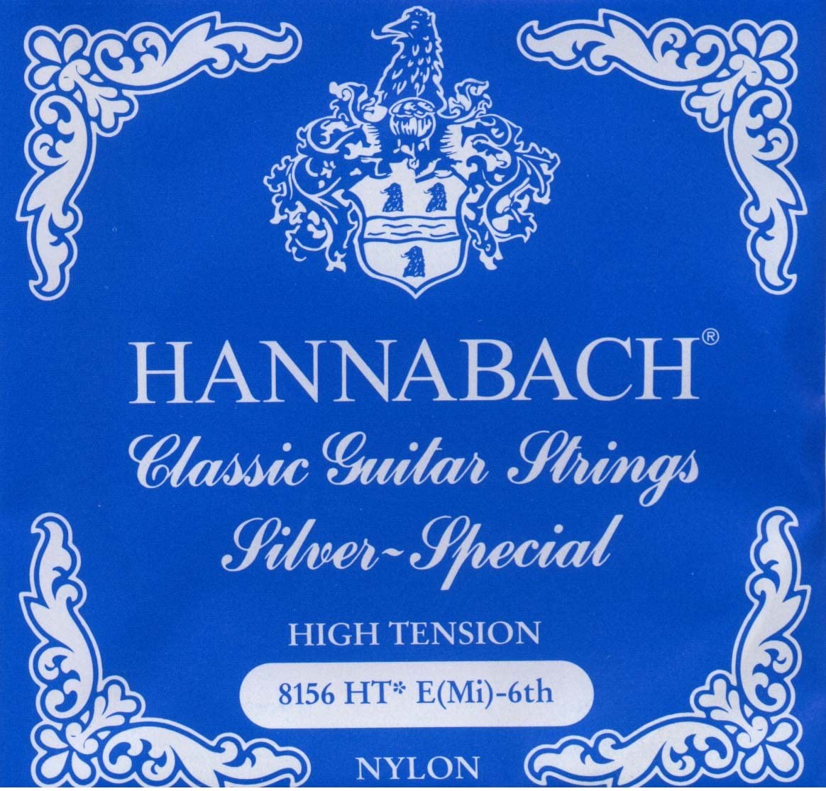 CUERDA GUITARRA CLASICA - HANNABACH 815 6º AZUL TENSION ALTA