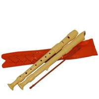 FLAUTA SOPRANO - HOHNER 9516 PLASTICO 2 PIEZAS, NARANJA -