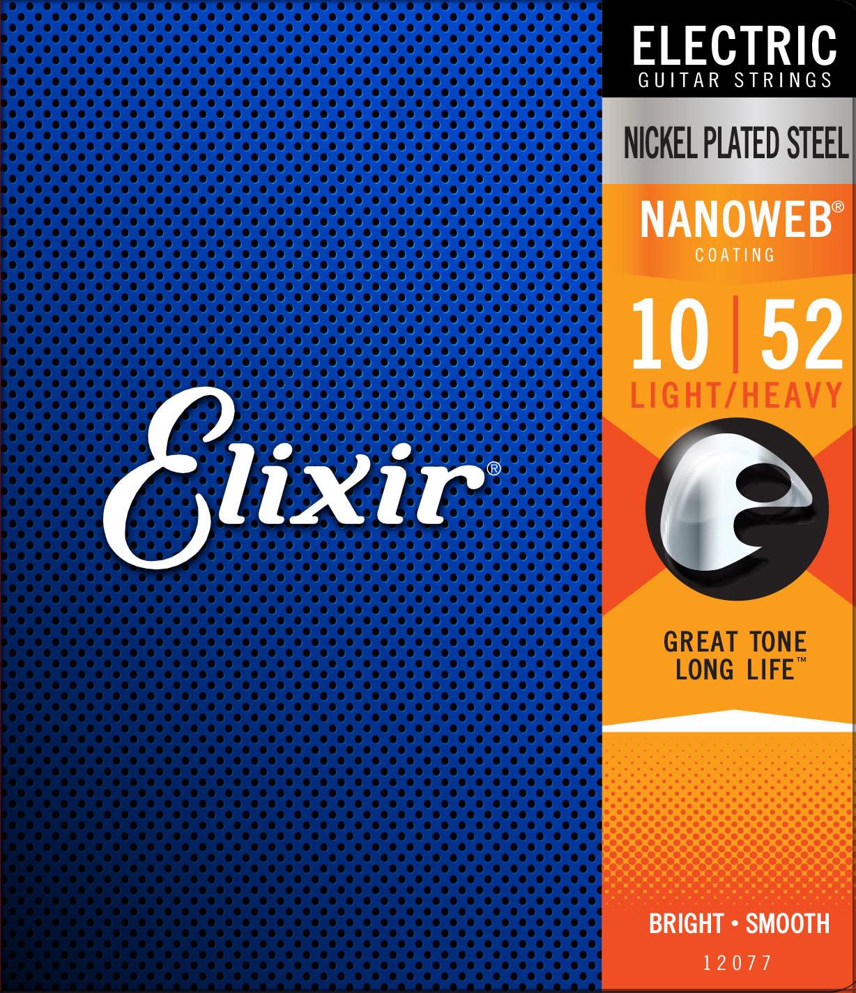 CUERDA GUITARRA ELECTRICA - ELIXIR NANOWEB 12077 (010-052) JGO