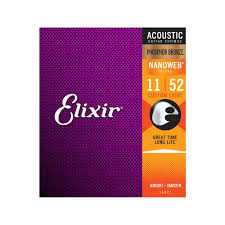 CUERDA GUITARRA ACUSTICA - ELIXIR PH.NANOWEB 16027 (011-052) JGO
