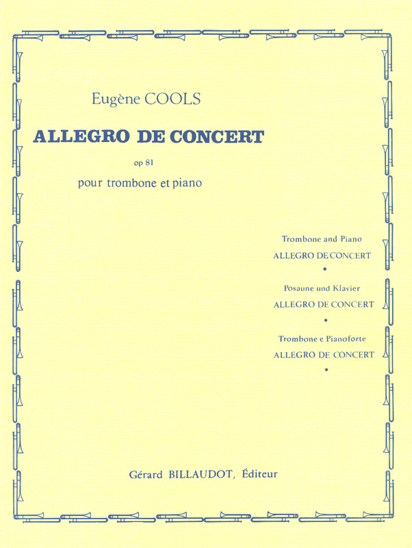 COOLS E. - ALEGRO DE CONCIERTO OP.81 (TBP)