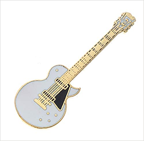 REGALO- MINI PIN GUITARRA ELECTRICA LESS PAUL BLANCA