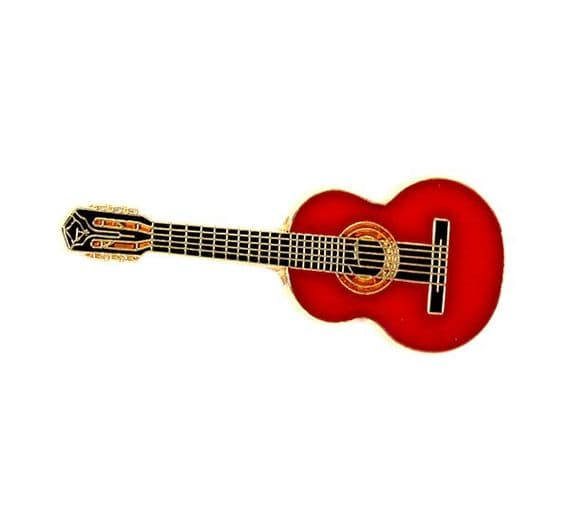 REGALO- MINI PIN GUITARRA CLÁSICA (MARRON)