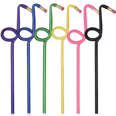 REGALO - LAPIZ EN FORMA DE CORCHEA + GOMA (MORADO)