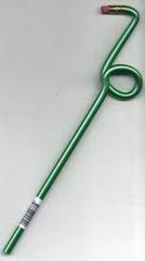 REGALO - LAPIZ EN FORMA DE CORCHEA + GOMA (VERDE) *DESCATALOGADO*