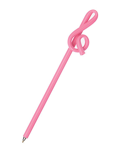 REGALO-BOLIGRAFO CLAVE DE SOL ROSA