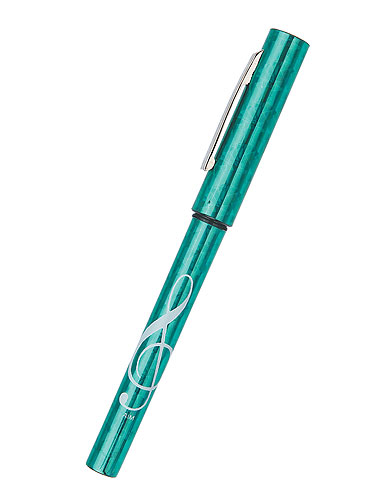 REGALO- BOLIGRAFO METALIZADO CLAVE DE SOL AZUL *DESCATALOGADO*