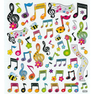 REGALO - PEGATINAS NOTAS MUSICALES