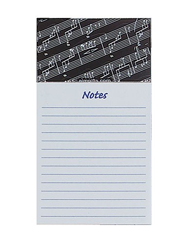 REGALO - BLOCK NOTAS CON PENTAGRAMA (MAGNETICO)(15x8)